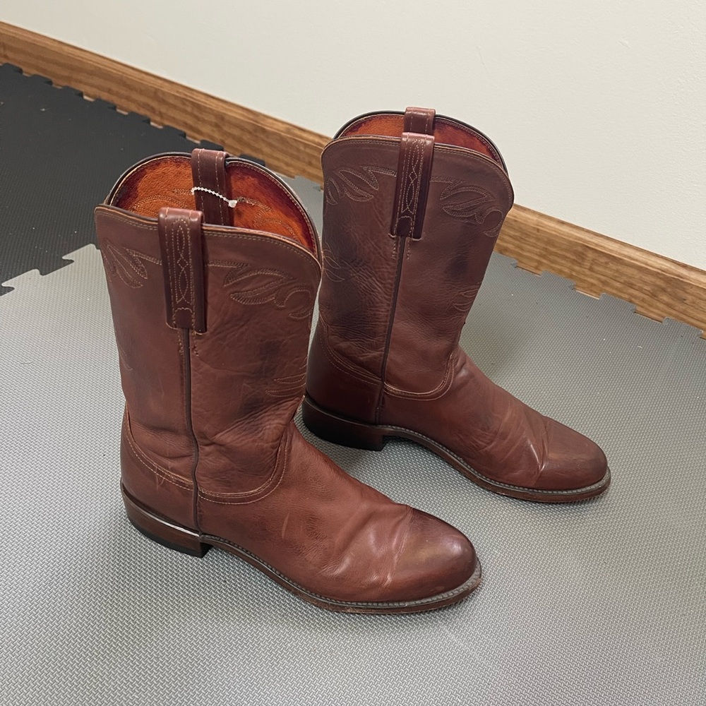 Lucchese Roper Round Toe Boots